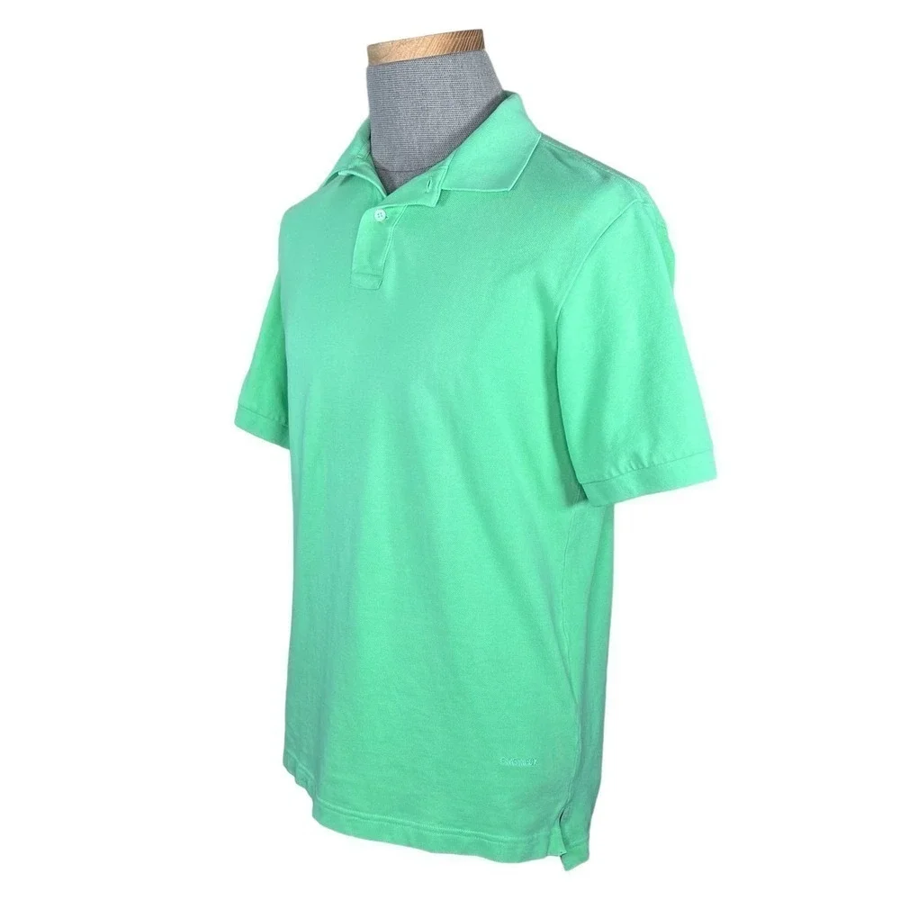Daniel Cremieux Men’s Lime Green Cotton Polo Medium EUC